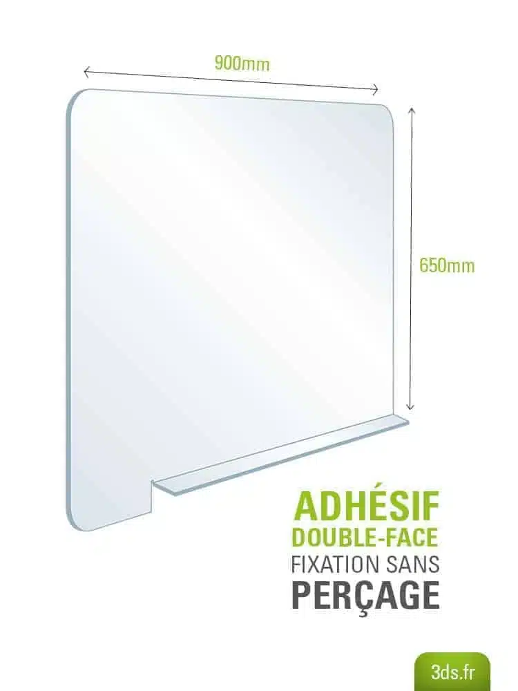 3ds groupe separateur de protection bureaux bench format 900x650mm fiche 5