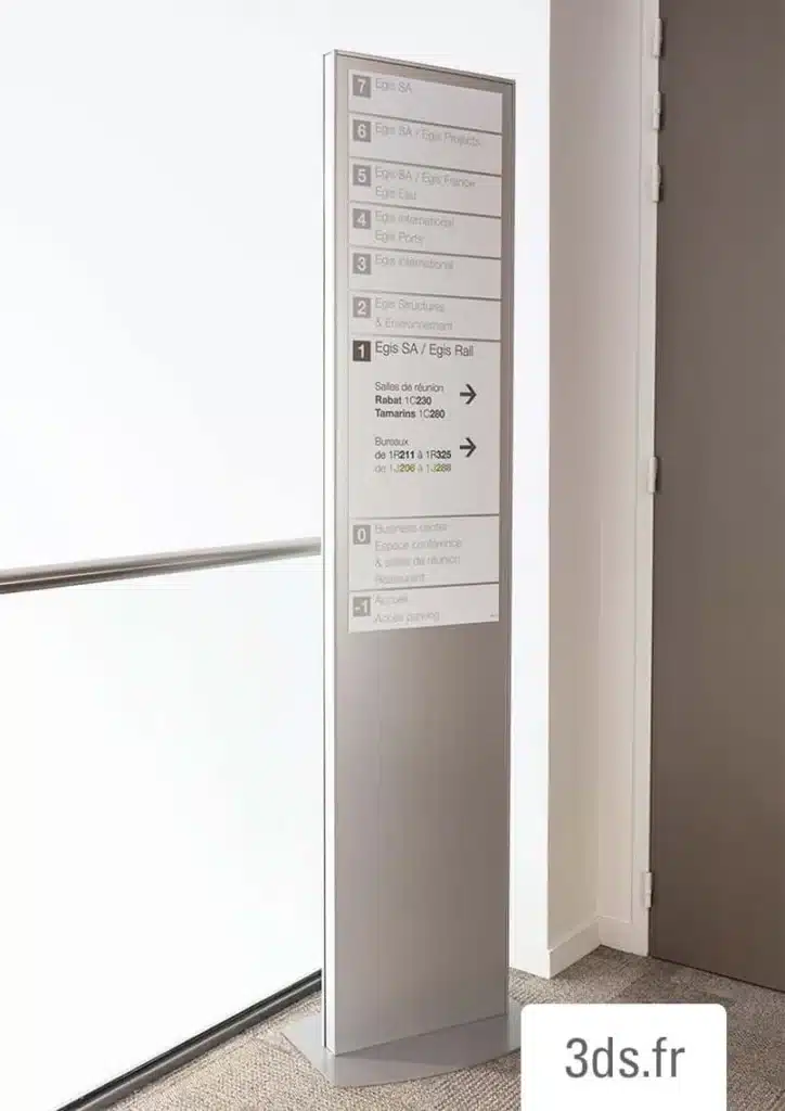 3ds groupe signaletique totem interieure