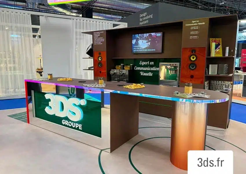 Dinock presentoir effet bois 3DS Groupe