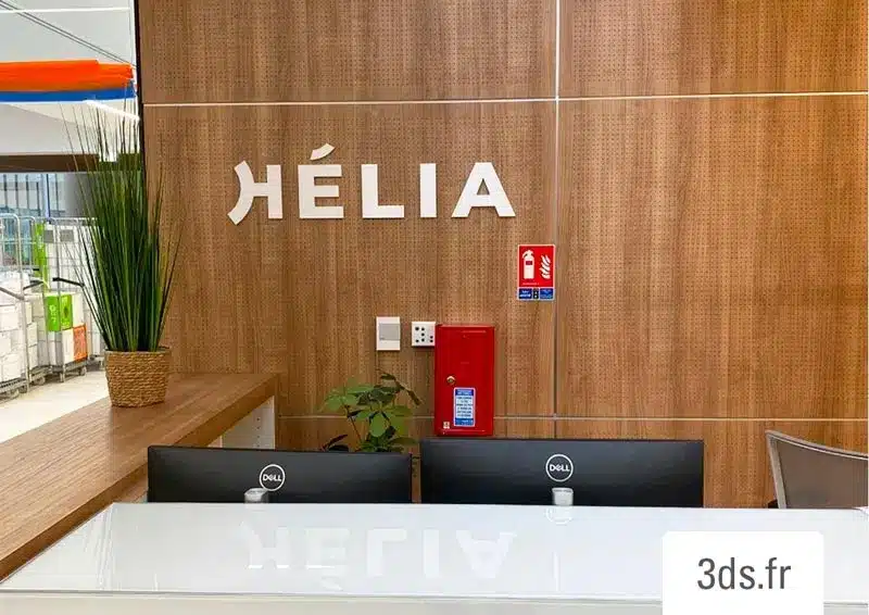 enseigne borne accueil icona or helia moore designe 3ds groupe